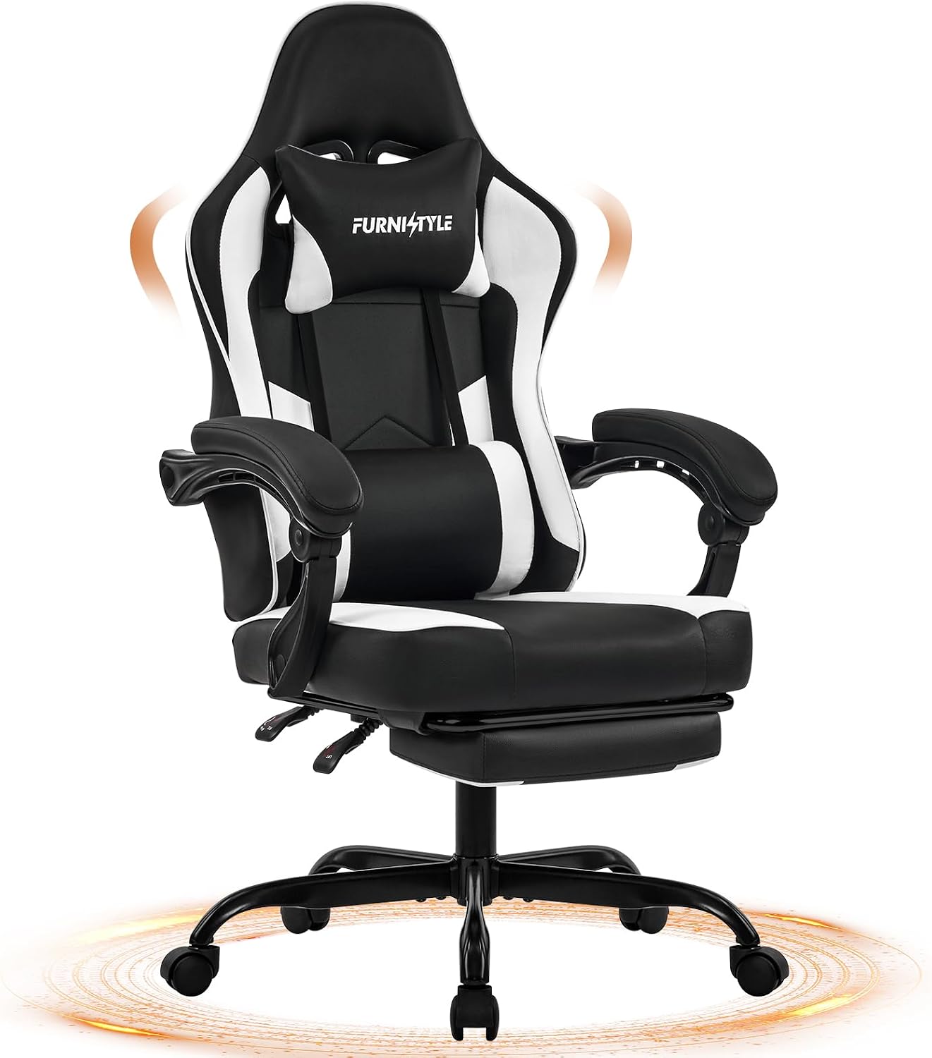 Video Games - Silla de juego con reposapiés, sillas