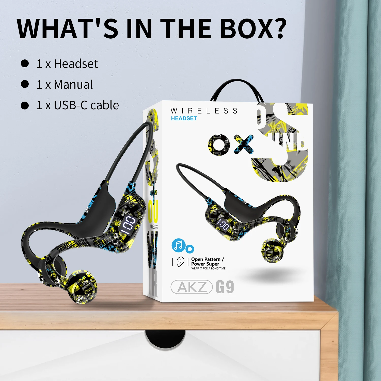 Video Games - Auriculares Bluetooth de conducción ósea con