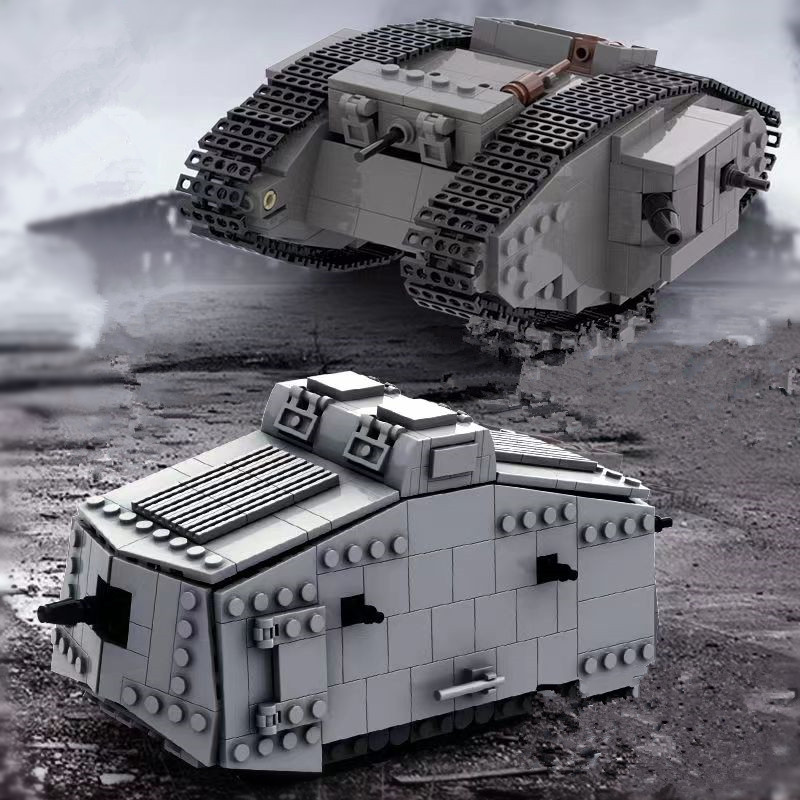 Lego Compatible Military Tank - Juego de Bloques de Construcción Militares