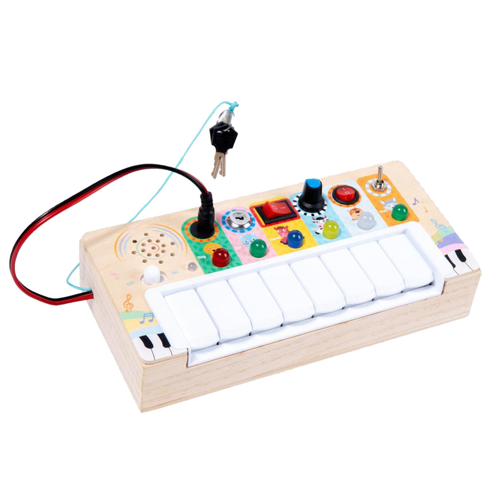 Tablero de actividades para ni - Montessori Wooden Busy Board Toddler reseña y precio
